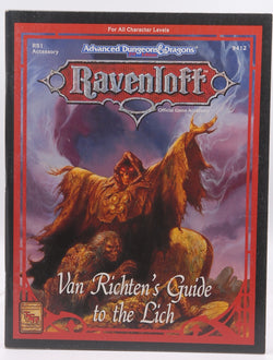 Van Richten's Guide to the Lich (Advanced Dungeons & Dragons, Ravenloft, #9412), by Haddock, Erik  