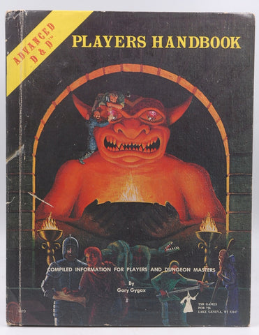 Frank Mentzer Signed AD&D Players Handbook G+, by Gary Gygax  