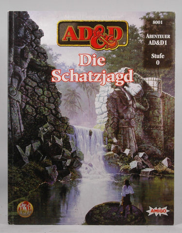 AD&D German Die Schatzjagd D&D TSR lvl 0, by Aaron Allston  