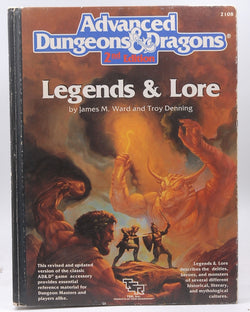 AD&D 2nd Ed Legends & Lore G+, by James Ward, Troy Denning  