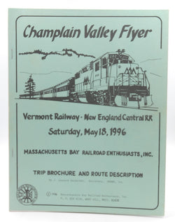 Champlain Valley Flyer VT Railway NE Central RR May 18 1996, by J Leonard Bachelder  