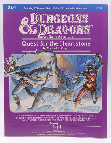 Quest for the Heartstone XL-1 Expert Level Game (Dungeons and Dragons), by Micheal L. Gray  