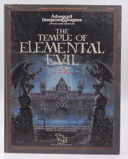 AD&D The Temple of Elemental Evil 1st Print, by Gygax, Mentzer  