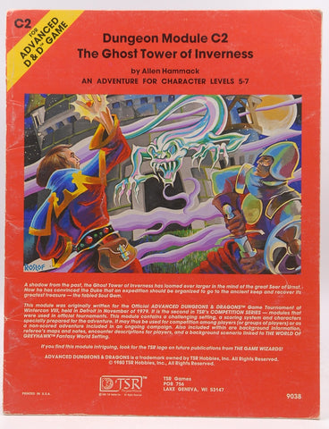 C2 TSR AD&D The Ghost Tower of Inverness lvl 5-7, by Allen Hammack  