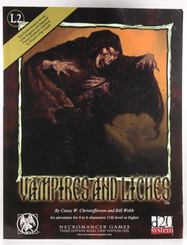 Vampires And Liches (d20), by Christoffereson, Casey  