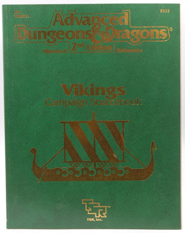 By David Cook Vikings Campaign Sourcebook (Advanced Dungeons & Dragons, 2nd Edition: Historical Reference/9322/HR1 [Paperback], by   