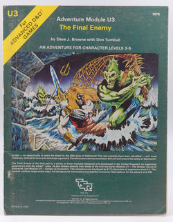 AD&D U3 The Final Enemy Fair, by Dave Browne, Don Turnbull  