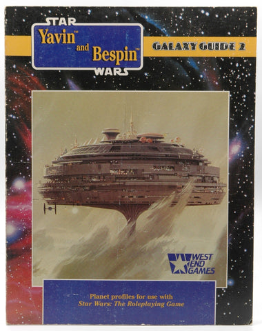 Galaxy Guide 2: Yavin and Bespin (Star Wars), by C.J. Tramontana, Bill Slavicsek, Christopher Kubasik, Jonatha Caspian  