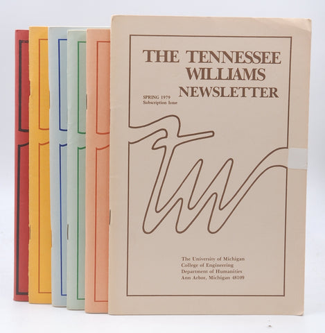 Collection of 6 Tennessee Williams Newsletters 1979-83, by Staff  