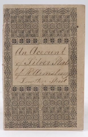 An Account of Silver Plate of R Armstrong Lowther Street, by Unknown  