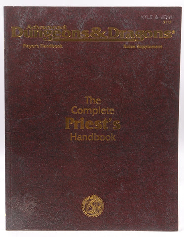 The Complete Priest's Handbook, Second Edition (Advanced Dungeons & Dragons: Player's Handbook Rules Supplement #2113, by Aaron Allston  