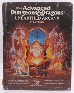 AD&D Unearthed Arcana G+, by Gary Gygax  