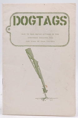 1978 Wee Warriors - Dogtags, Man To Man Squad Actions, 25mm/15mm Figures, by Kerestan  