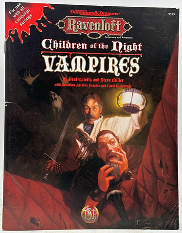 Children of the Night: Vampires (AD&D 2nd Ed Roleplaying, Ravenloft Accessory), by Jonatha Ariadne Caspian, Paul Culotta, Steve Miller  