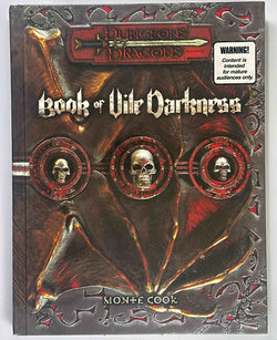 Book of Vile Darkness (Dungeons & Dragons d20 3.0 Fantasy Roleplaying Supplement), by Cook, Monte  