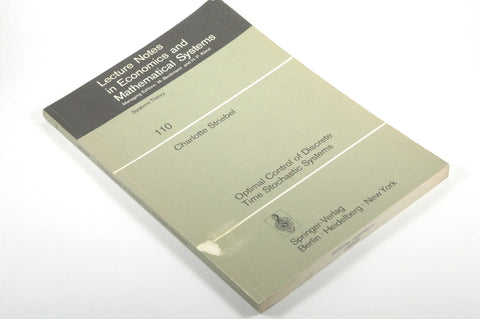 Optimal control of discrete time stochastic systems, by Striebel, Charlotte  
