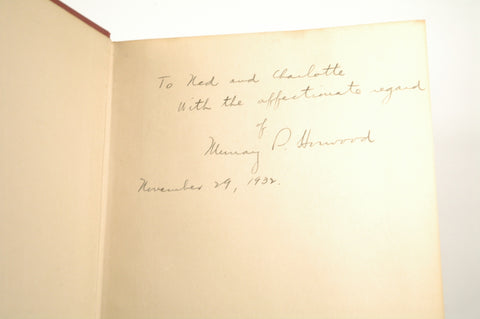 The Sanitation of Water Supplies, by Horwood, Murray P. Signed 
