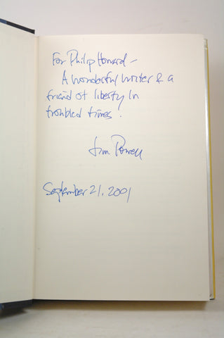The Triumph of Liberty: A 2,000 Year History Told Through the Lives of Freedom's Greatest Champions, by Johnson, Paul, Powell, James Signed First Edition