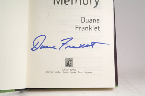 Bad Memory, by Franklet, Duane Signed First Edition