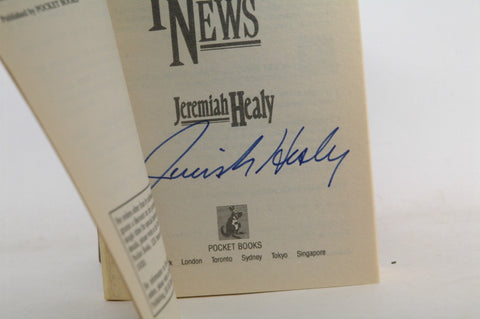 YESTERDAY'S NEWS, by Jeremiah Healy Signed 