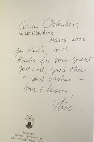 Swimming With Dolphins (Bucknell Series in Contemporary Poetry), by Oktenberg, Adrian Signed First Edition