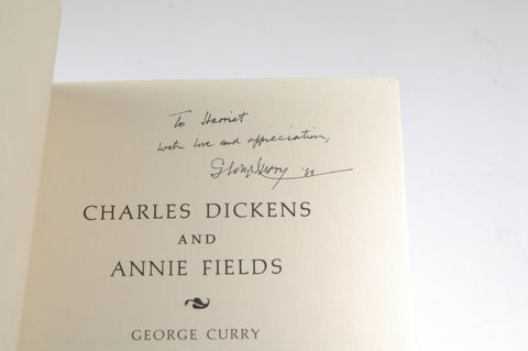 Charles Dickens and Annie Fields, by CURRY George Signed 