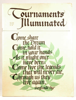 Tournaments Illuminated, Fall 1986, AS XXI, No. 80 (Society for Creative Anachronism, Inc.), by Society for Creative Anachronism, Inc.  